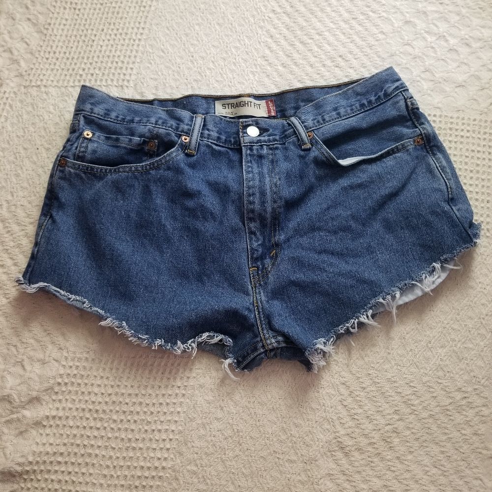 Levi's 505 Cutoff Jean Shorts Size 36 Waist